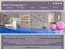 Tablet Screenshot of hotelorangeraie.com